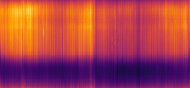 Heatmap showing London IXP internet traffic data, 2016 to 2017. Described under the heading Low frequency characteristics.